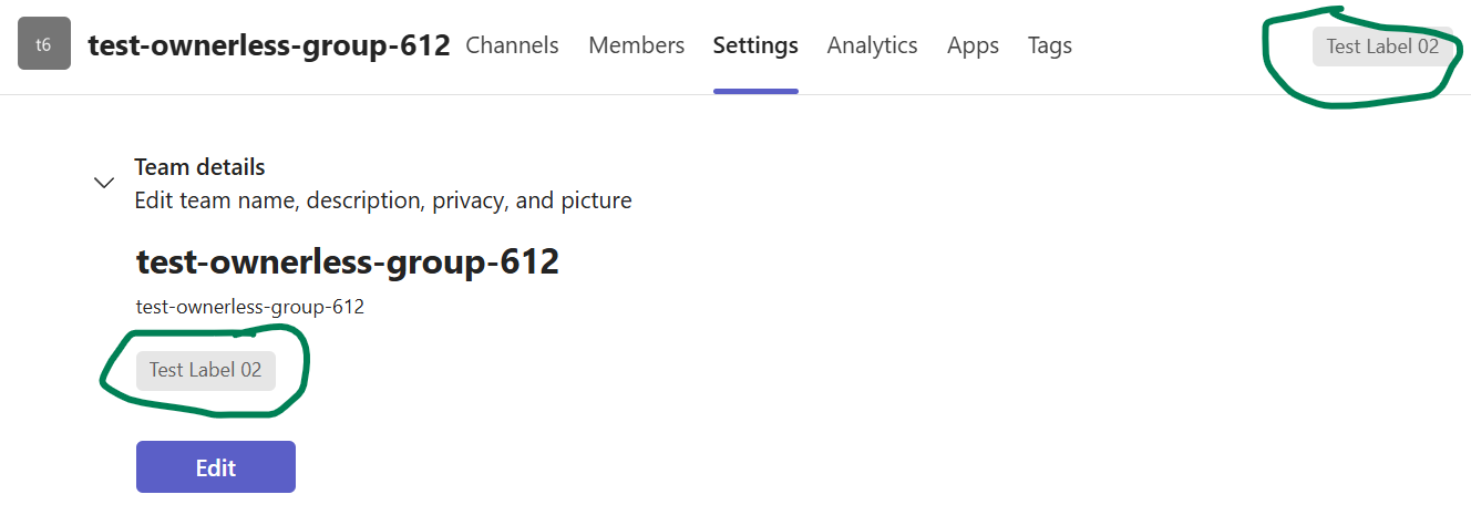 Microsoft 365 admin center displays incorrect sensitivity label